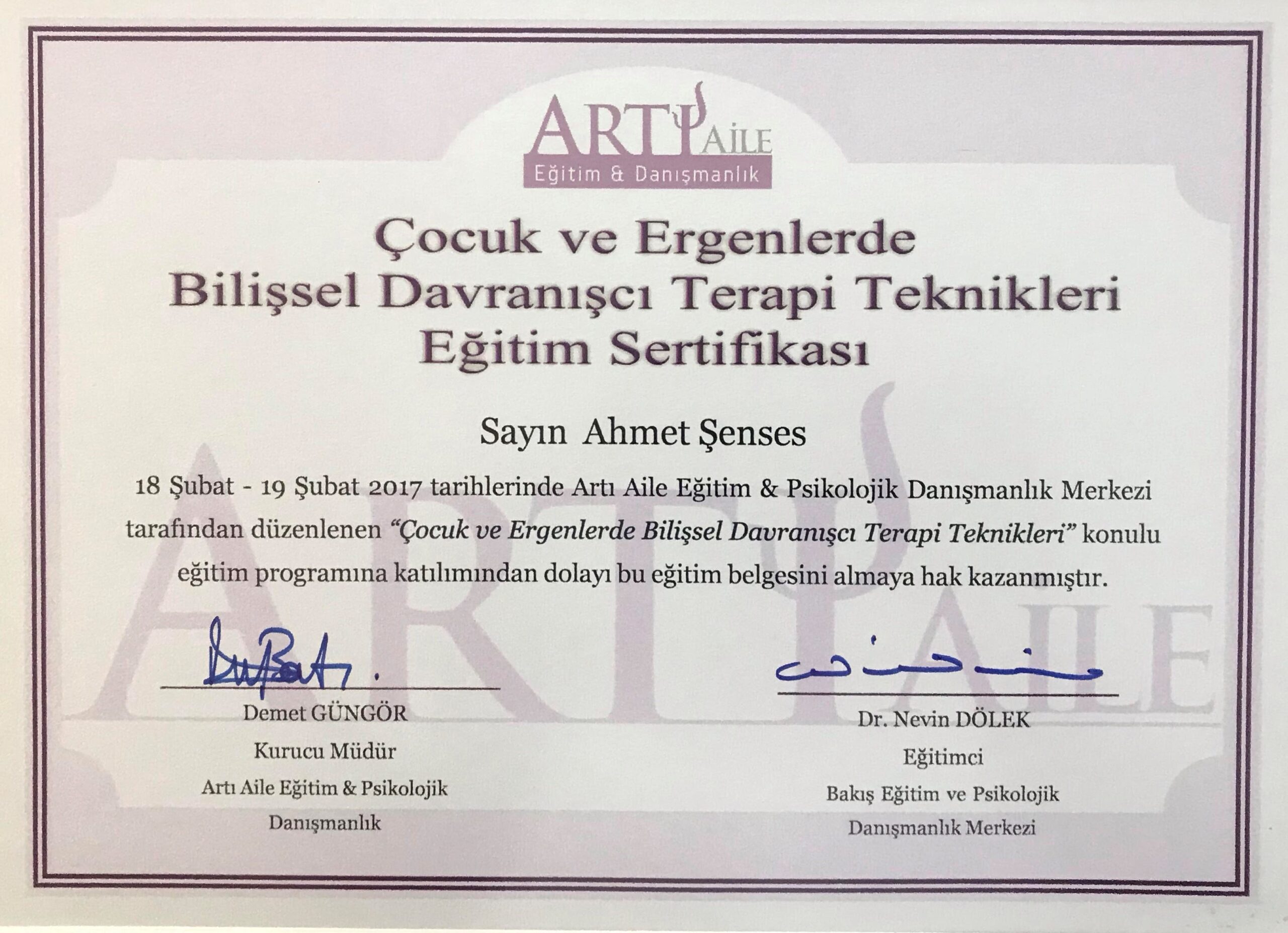 cocuk BDT ahmet senses